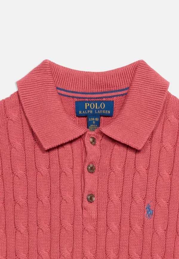 Свитер-пуловер поло Polo Ralph Lauren, цвет адирондак берри — фото 4