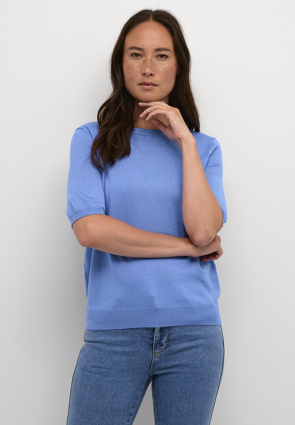 

Футболка базовая LIZZA O-NECK Kaffe, цвет ultramarine