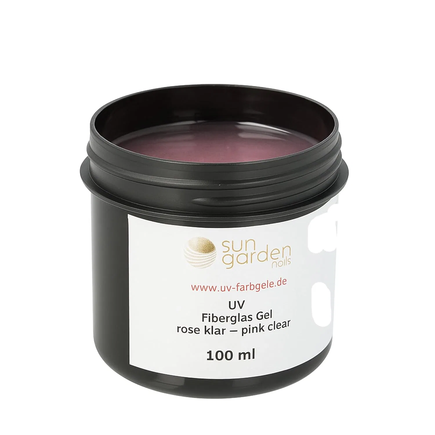 Гель для наращивания ногтей «Fibreglass Gel Rose Clear» 100 мл от Sun Garden Nails Sun Garden Nails