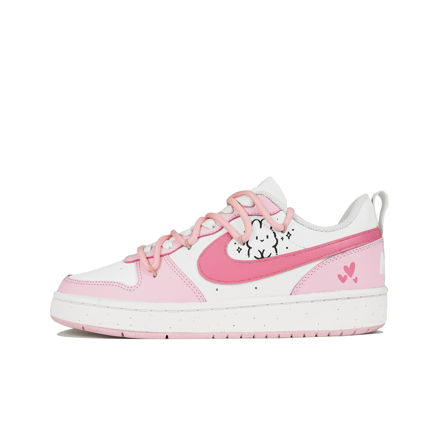 

Кроссовки Nike Court Borough 2 Skateboarding Shoes Women's Low-top White/Pink, розовый