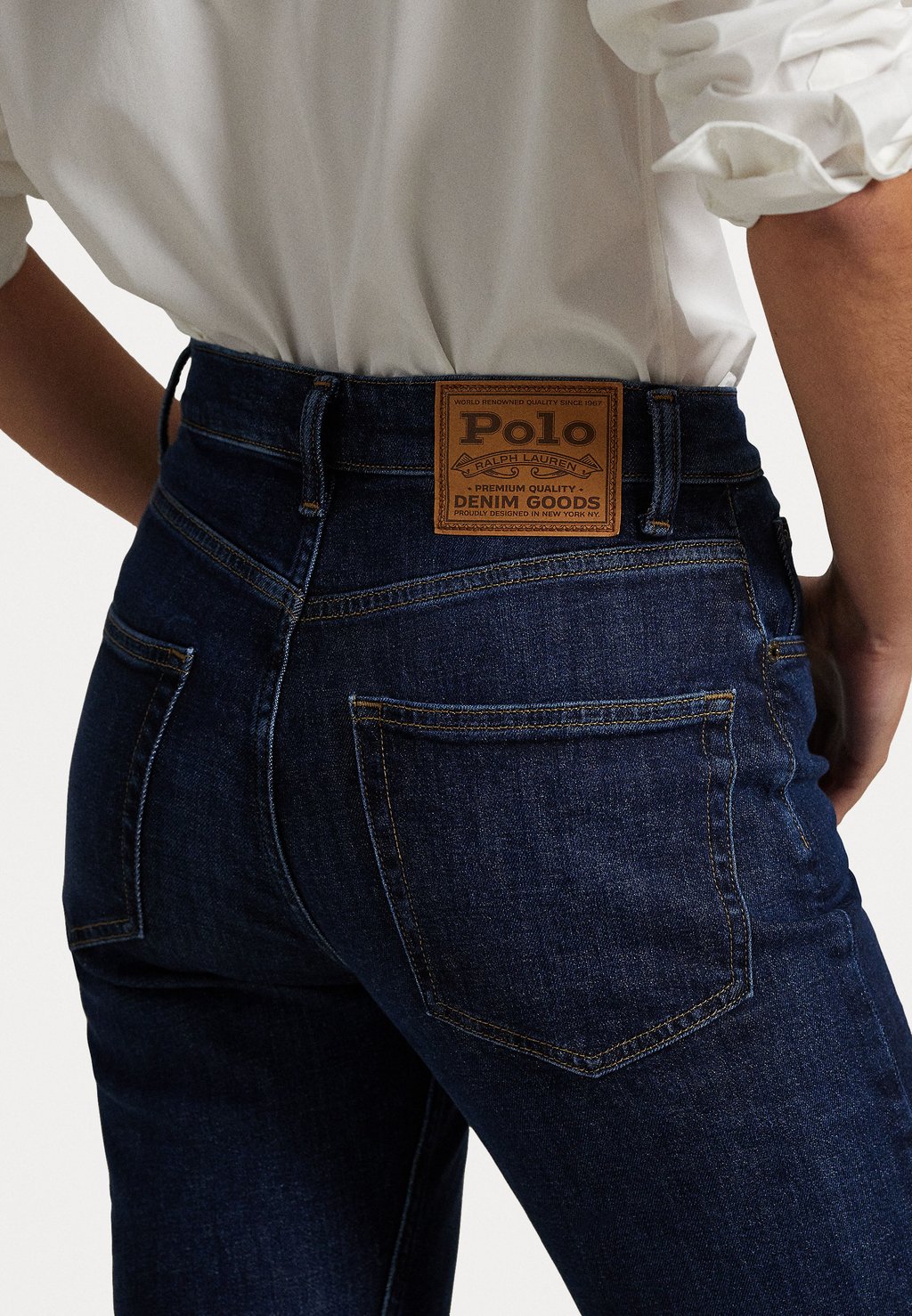 Джинсы прямого кроя STRAIGHT JEAN Polo Ralph Lauren, темно-синий деним — фото 3