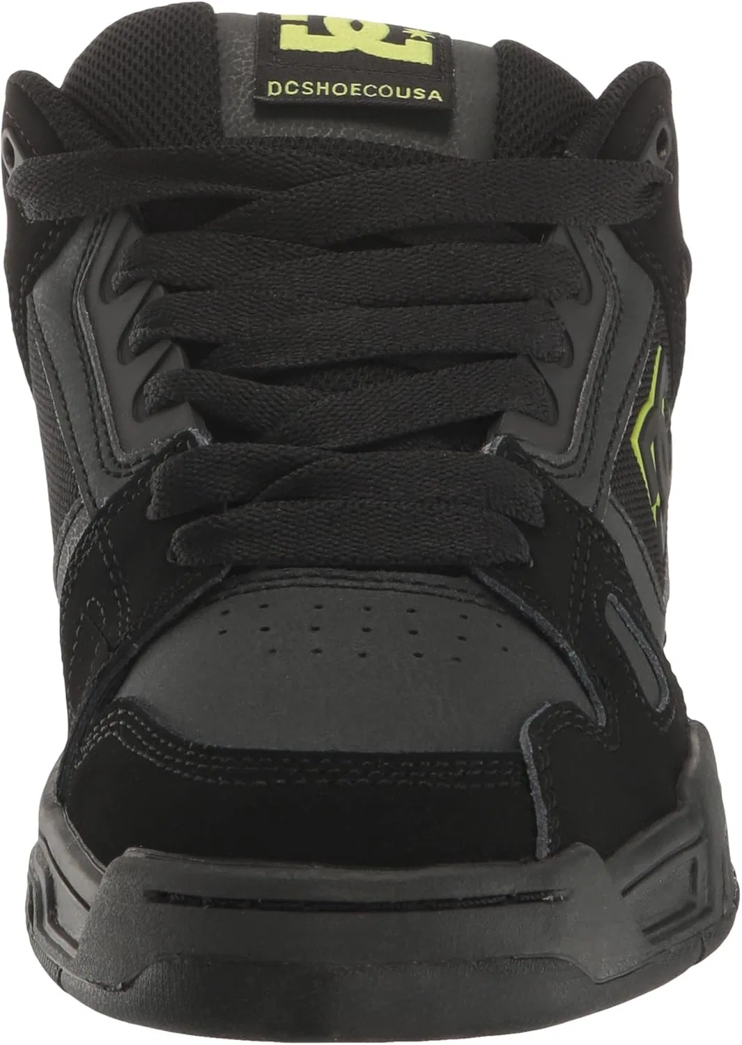 Кроссовки для скейтбординга DC, цвет Black/Lime Green — фото 2