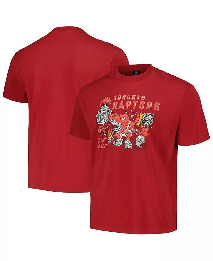 

Мужская и женская футболка NBA x Brain Dead Red Toronto Raptors Identify Artist Series