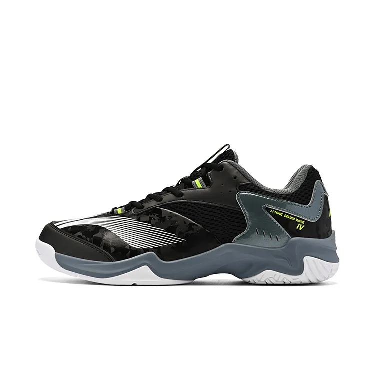 Кроссовки для бадминтона Li-Ning низкие, текстиль и искусственная кожа, амортизация, износостойкие, дышащие, унисекс, цвет storm gray — фото 3