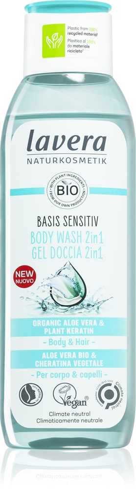 

Гель для душа Basis Sensitiv для тела и волос «два в одном» Lavera, 250 мл