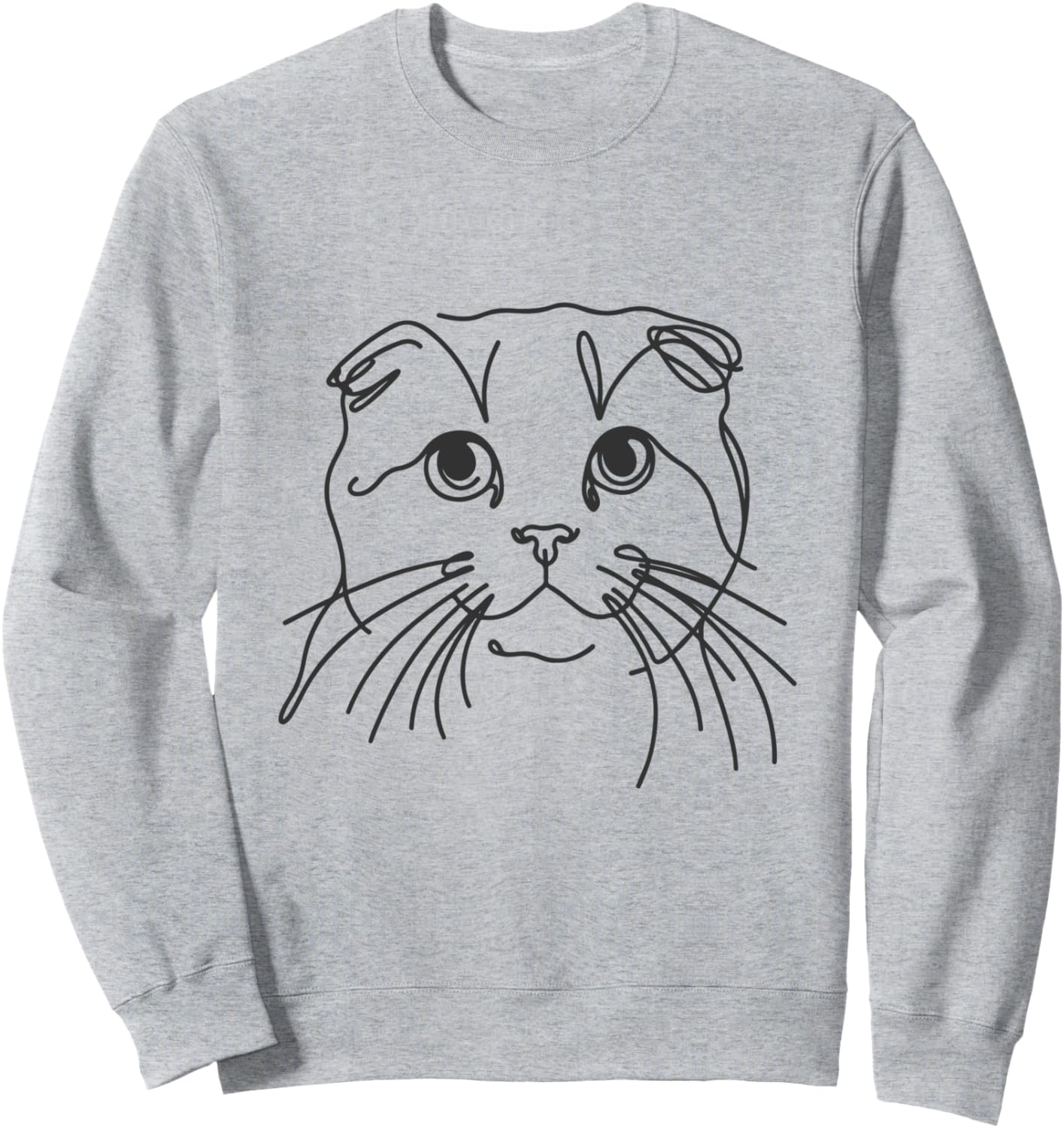 

Линейный рисунок: папа и мама с котом - толстовка с изображением шотландской вислоухой кошки, серая The Woof Wardrobe, Серый, Линейный рисунок: папа и мама с котом - толстовка с изображением шотландской вислоухой кошки, серая The Woof Wardrobe