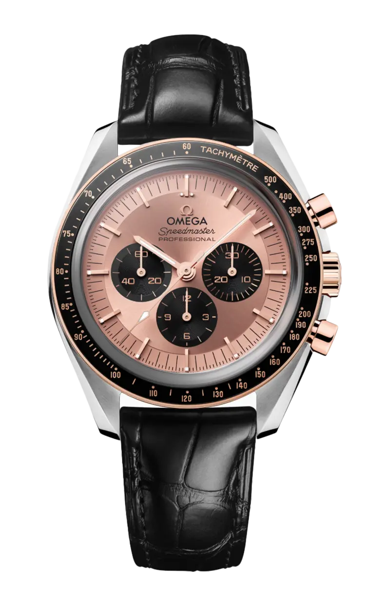 

Спидмастер мунвотч профессионал 42 мм, сталь-золото sedna на аллигаторе - 310.23.42.50.99.001 OMEGA