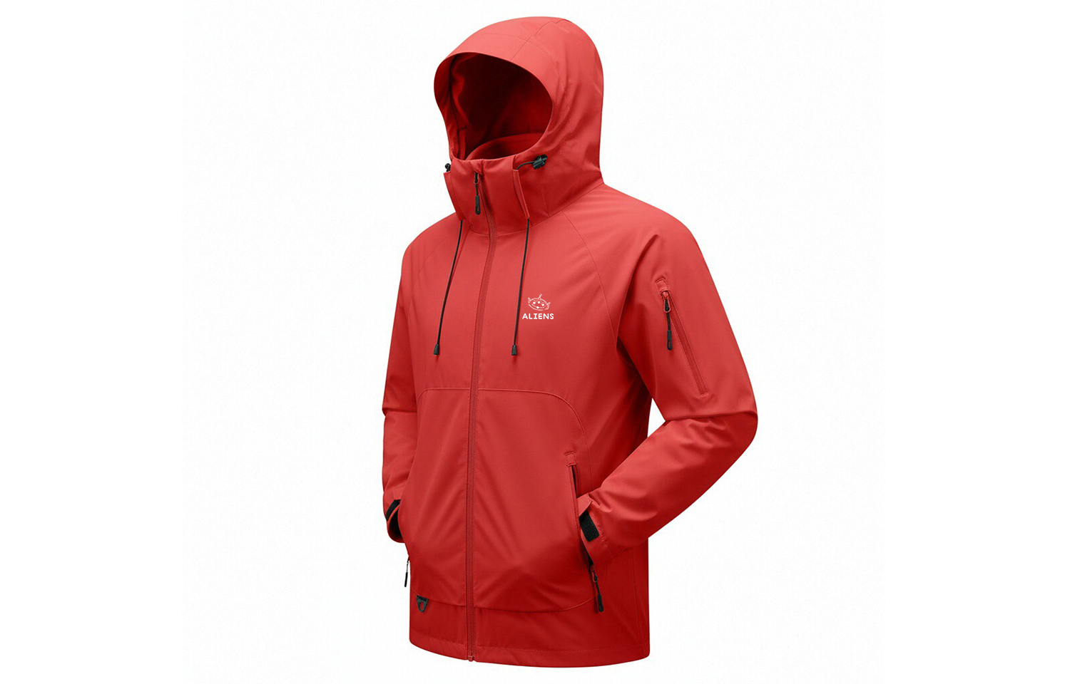 

Куртка унисекс с капюшоном, утепленные Disney, rosefinch красный[3-in-1 fleece liner]