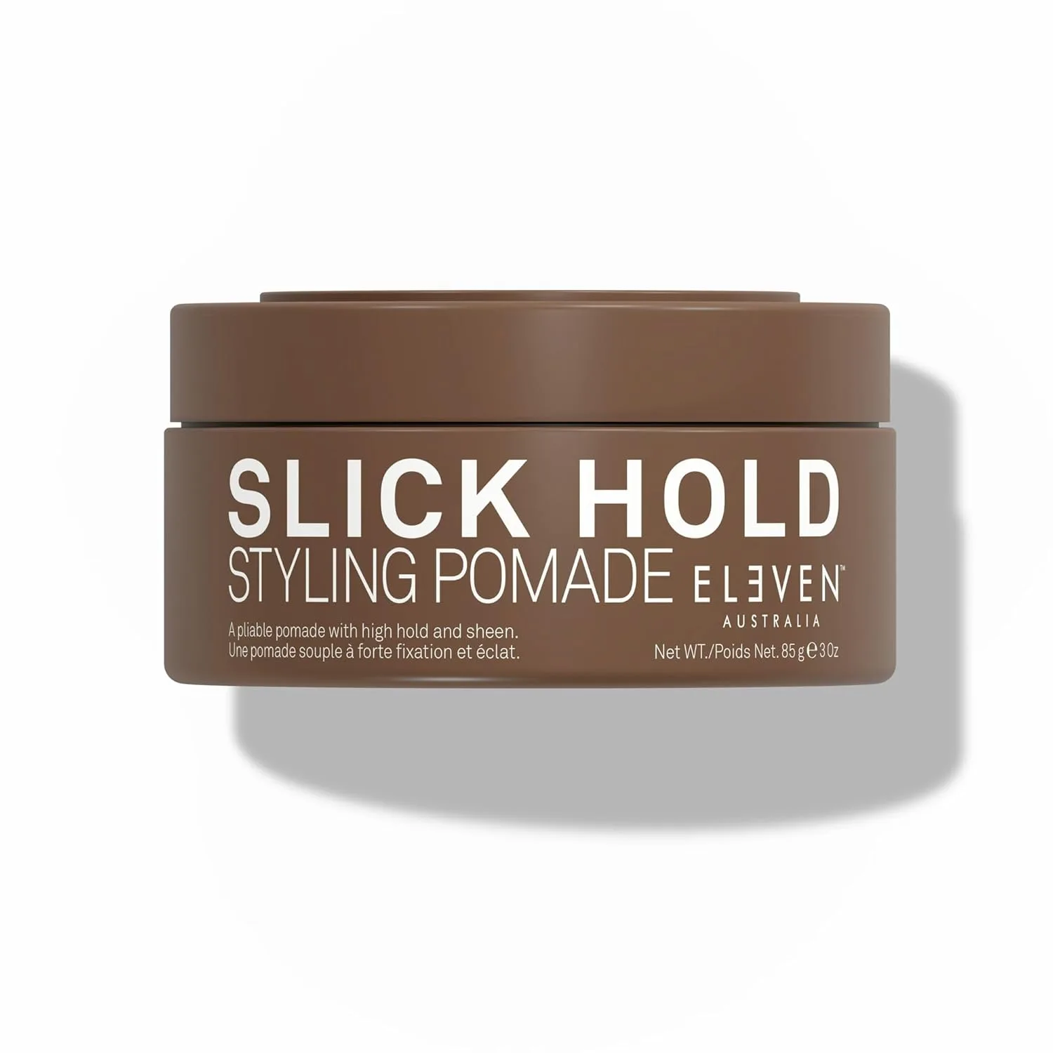 ELEVEN AUSTRALIA Slick Hold Styling Pomade для мужчин и женщин - сильная фиксация, глянцевый эффект для влажного вида, сохраняет естественную влагу, на водной основе, разглаживает непослушные волосы, без парабенов - 85 г