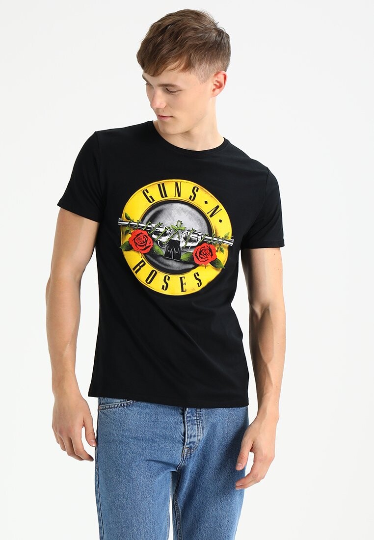 

Футболка с принтом GUNS N' ROSES Mister Tee, черный