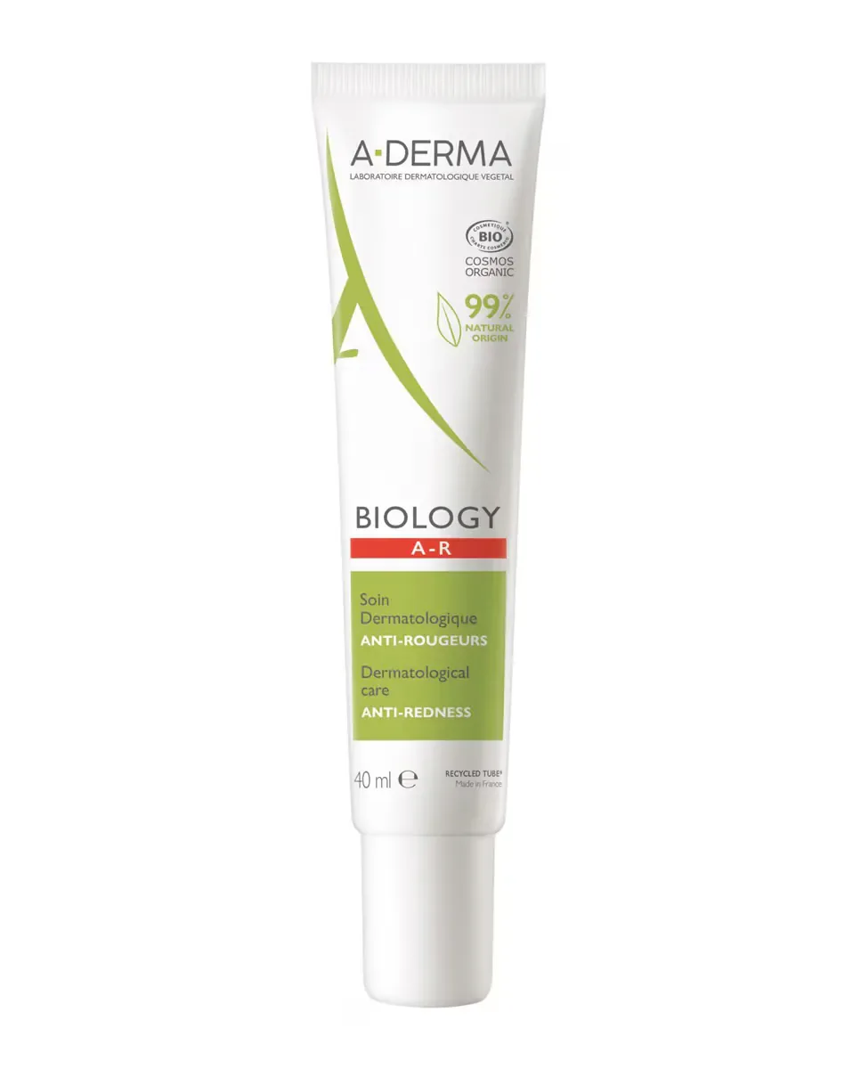 Крем для лица A-Derma — Увлажняющий Дерматологический уход Против покраснений Biology, 40 мл