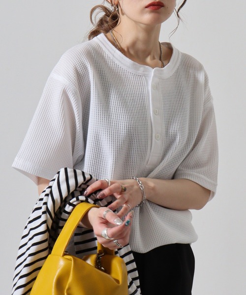 

Футболка-поло с коротким рукавом, вафельная ткань JEMORGAN, белый