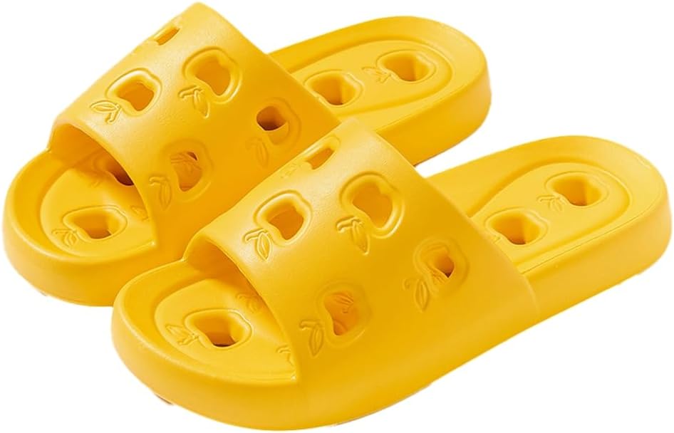 

Мужские и женские шлепанцы Rungion для душа, быстросохнущие, нескользящие, для ванной, общежития и дома, летние сандалии, желтый