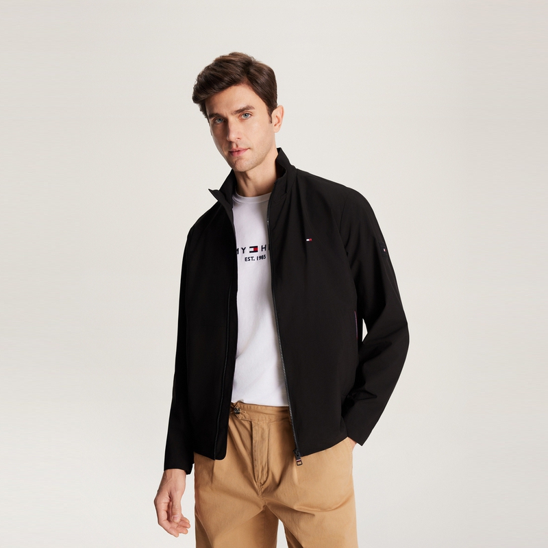 Куртка легкая с аппликацией логотипа Tommy Hilfiger, темно-синий — фото 4