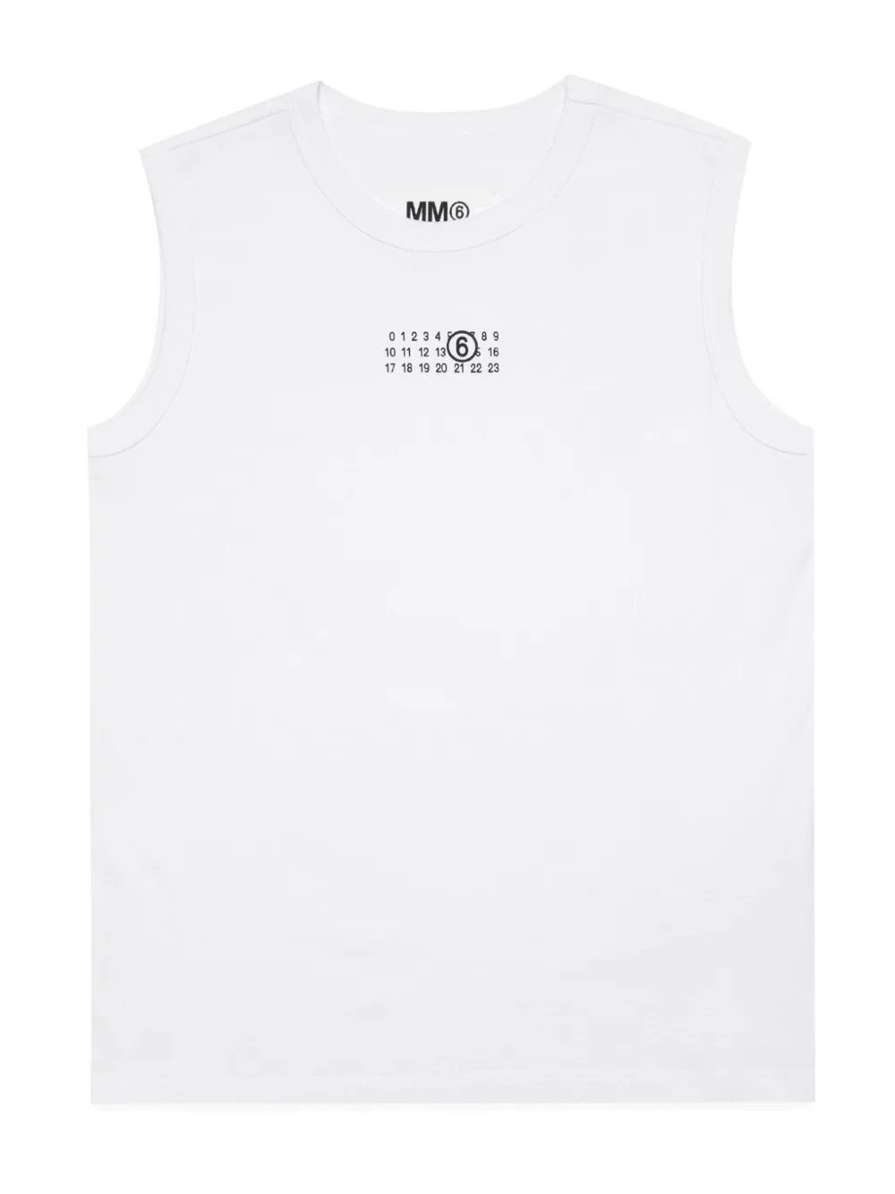 

Топ из джерси с логотипом MM6 Maison Margiela Kids, белый