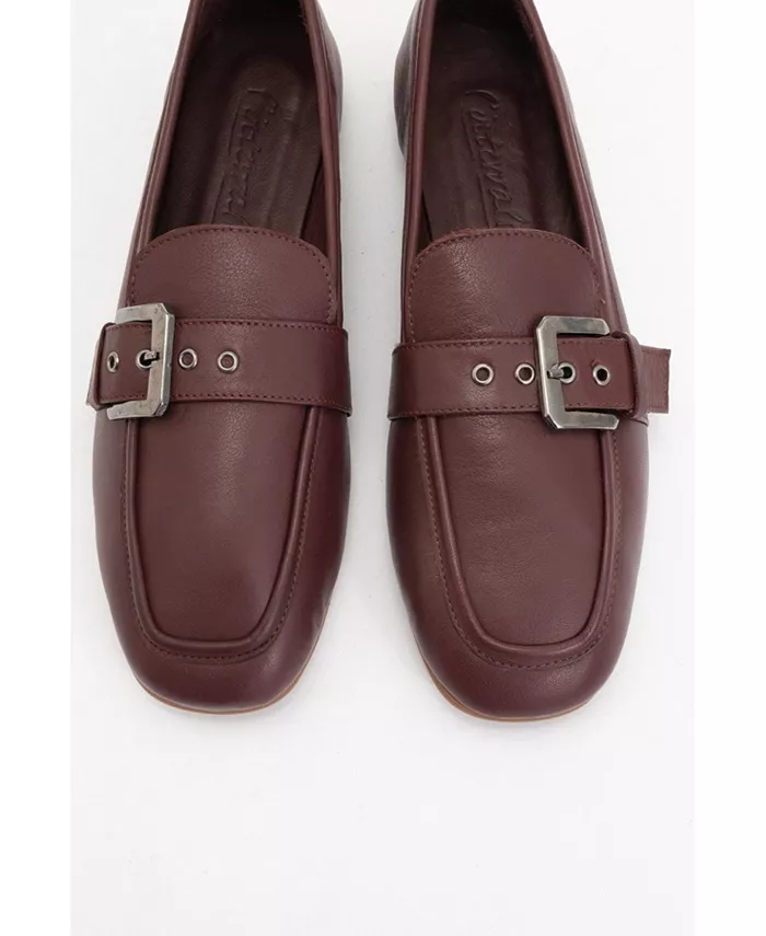 Женские лоферы Jade из кожи Forever & Always Shoes, коричневый — фото 2