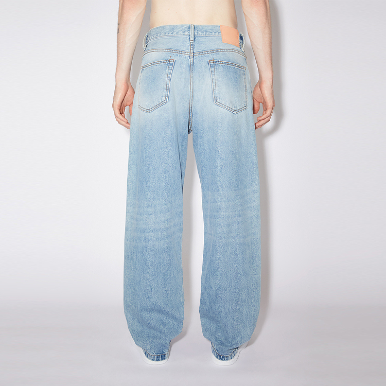 Прямые джинсы свободного кроя Acne Studios, светло-голубой — фото 4
