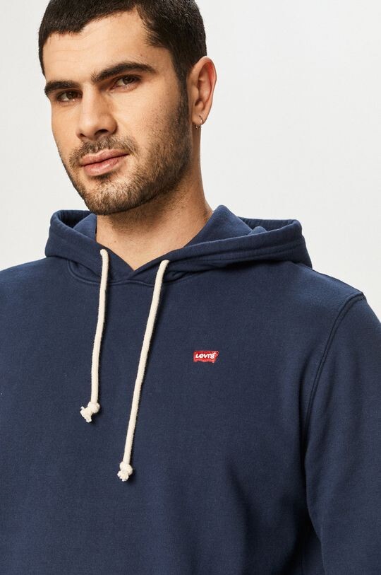 Хлопковая толстовка Levi's, темно-синий — фото 4