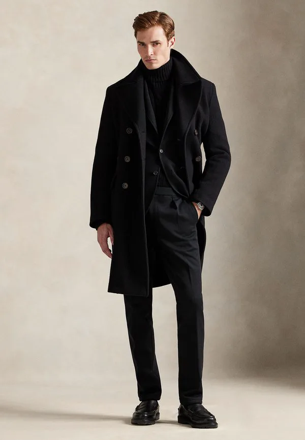 Брюки от костюма из двойной вязки Polo Ralph Lauren, Black — фото 2
