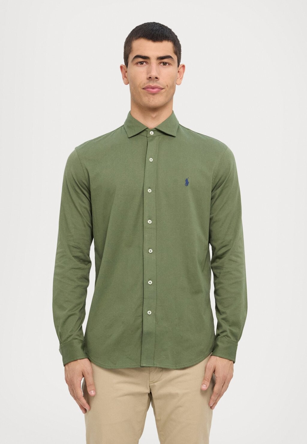 

Рубашка JERSEY SHIRT Ralph Lauren, темно-зеленый