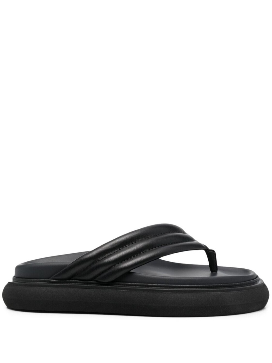 The Attico массивные шлепанцы, черный