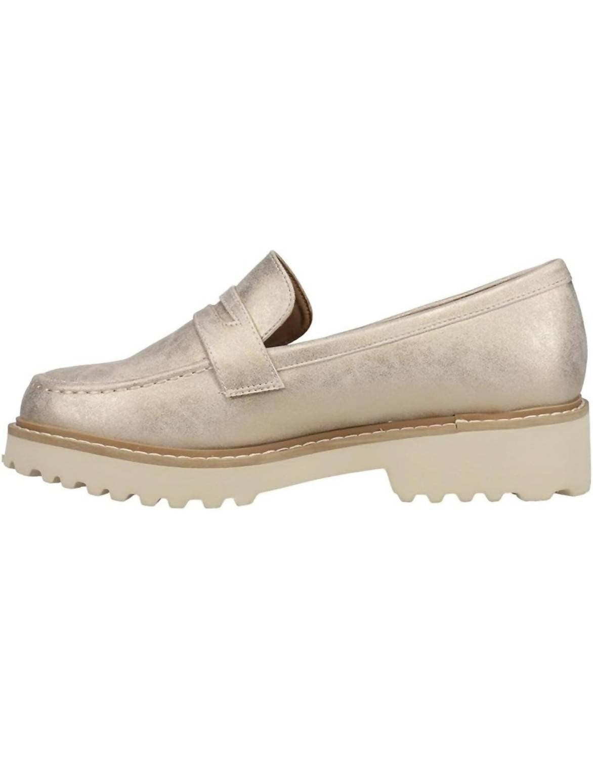 Женские золотые лоферы Boost Metallic Corkys Footwear, золотой — фото 3