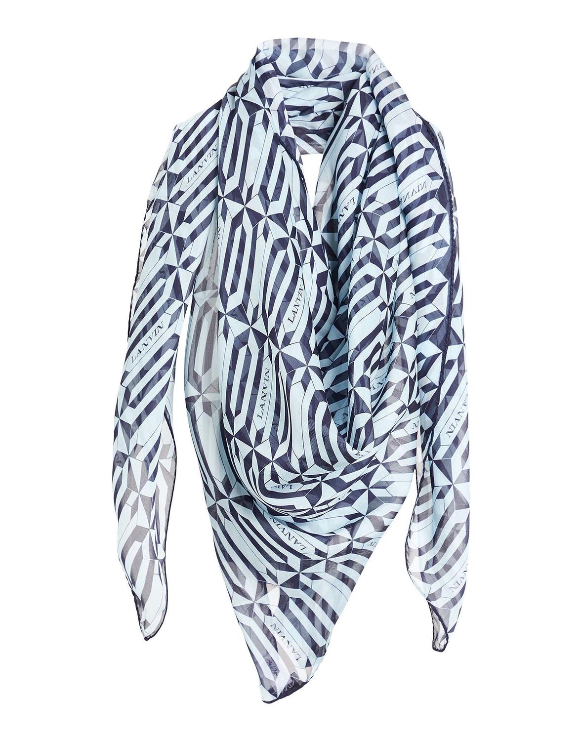 

Шарф Lanvin, полуночно-синий