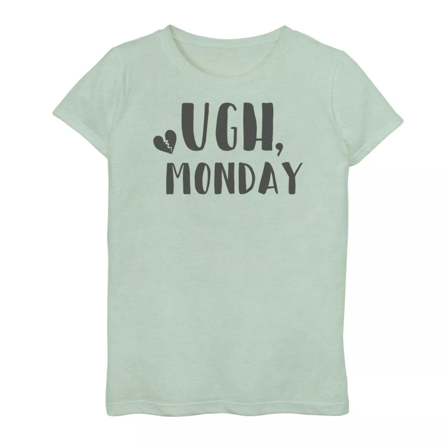 

Футболка с рисунком «Разбитое сердце» для девочек 7–16 лет «Ugh Monday Broken Heart» Licensed Character