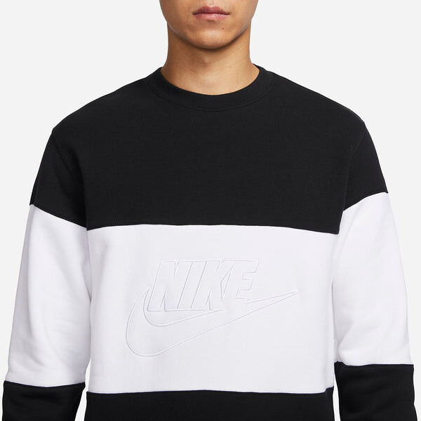 Толстовка с круглым вырезом из французского трикотажа Hoodies Club Nike, черный — фото 3