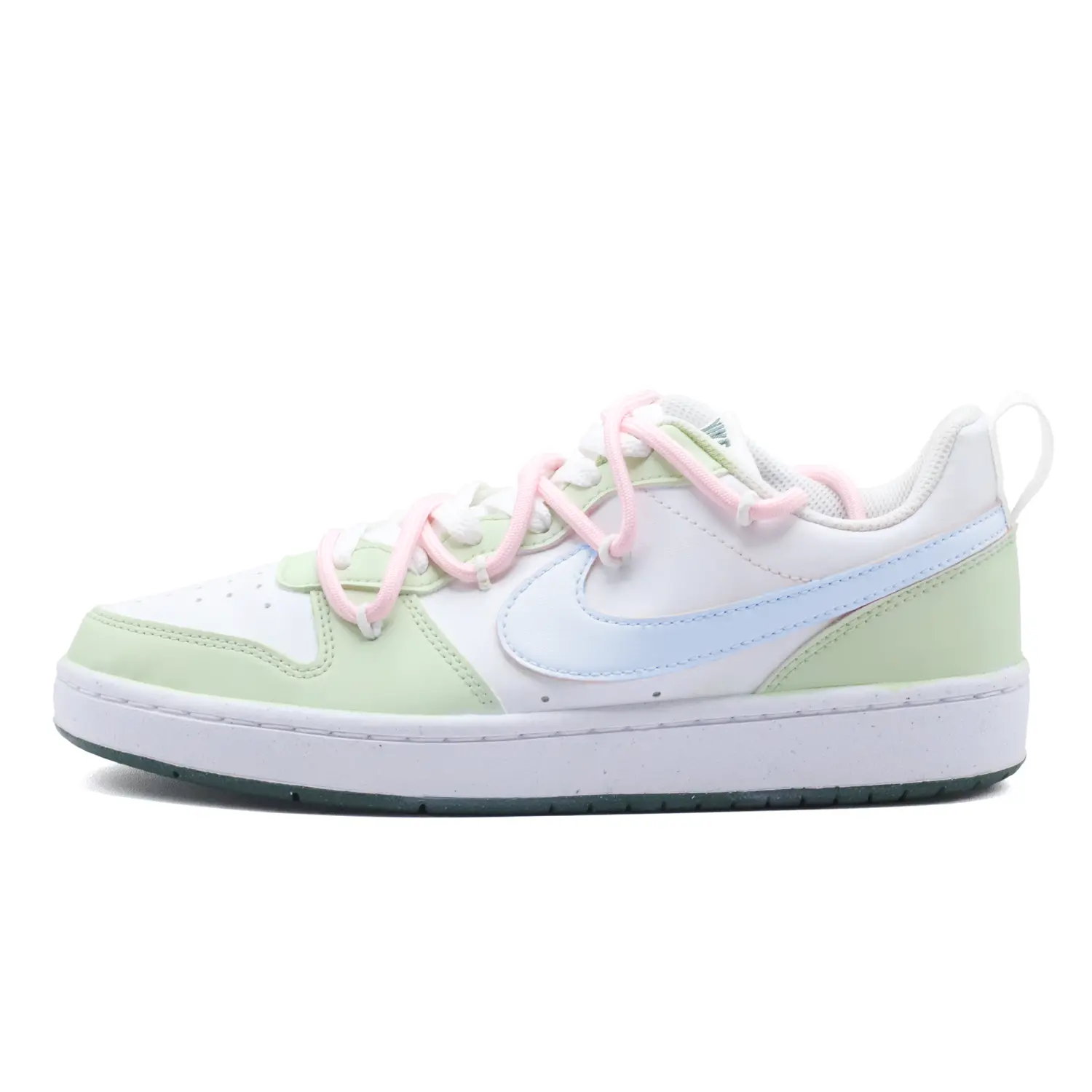 

Nike Детские кроссовки для скейтбординга Court Borough Cloud Deep Blue с нескользящей подошвой, износостойкие, розовые, зеленые, подростковые