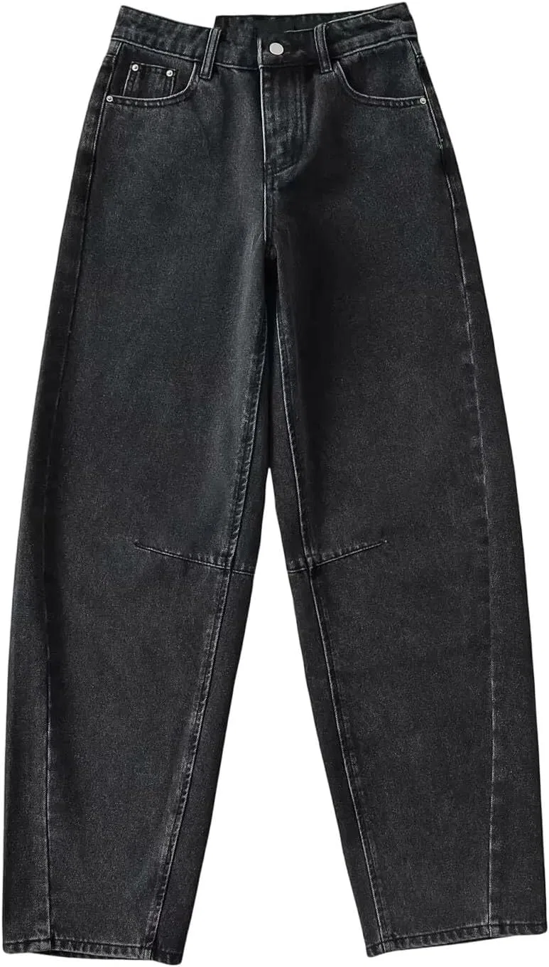 Джинсы широкие Womens Baggy Wide Leg Jeans, серый