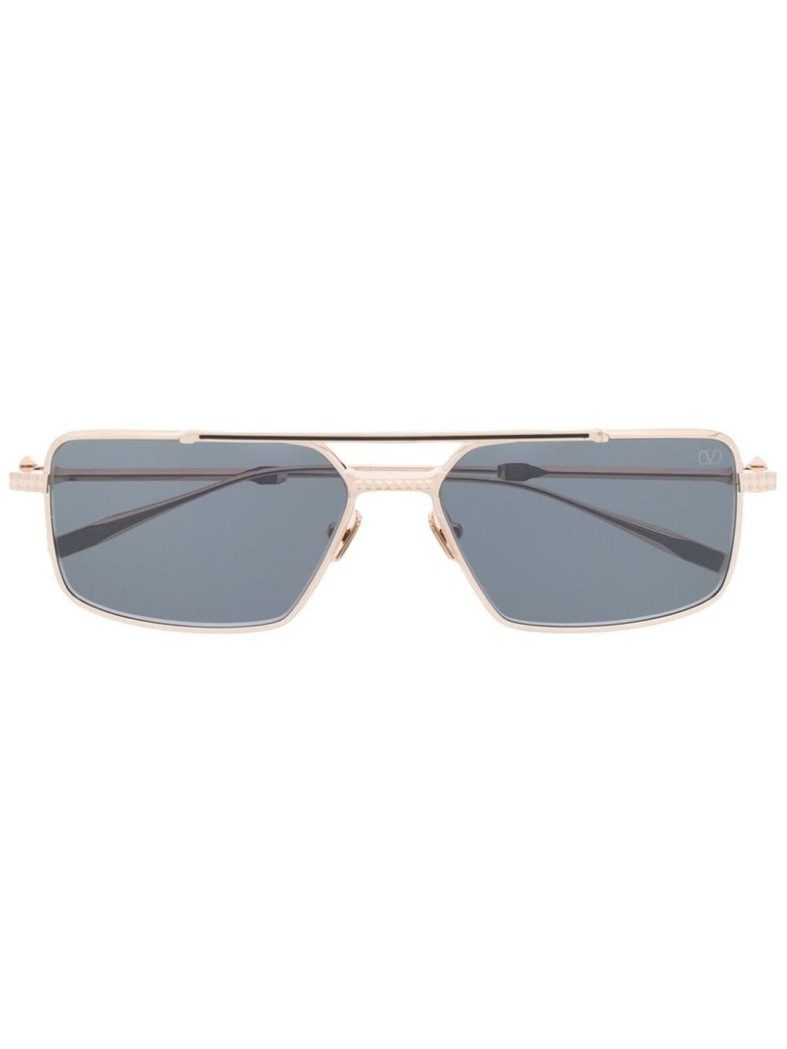 

Valentino Eyewear солнцезащитные очки-пилоты Rockstud, золотистый