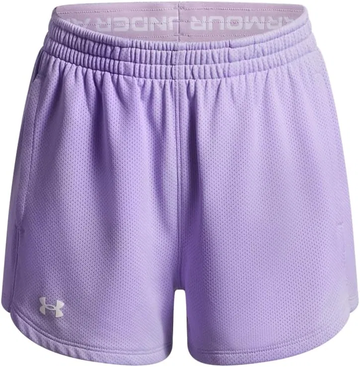 Шорты Under Armour Girls Tech Play Up Mesh Shorts, (538) Transparent//White