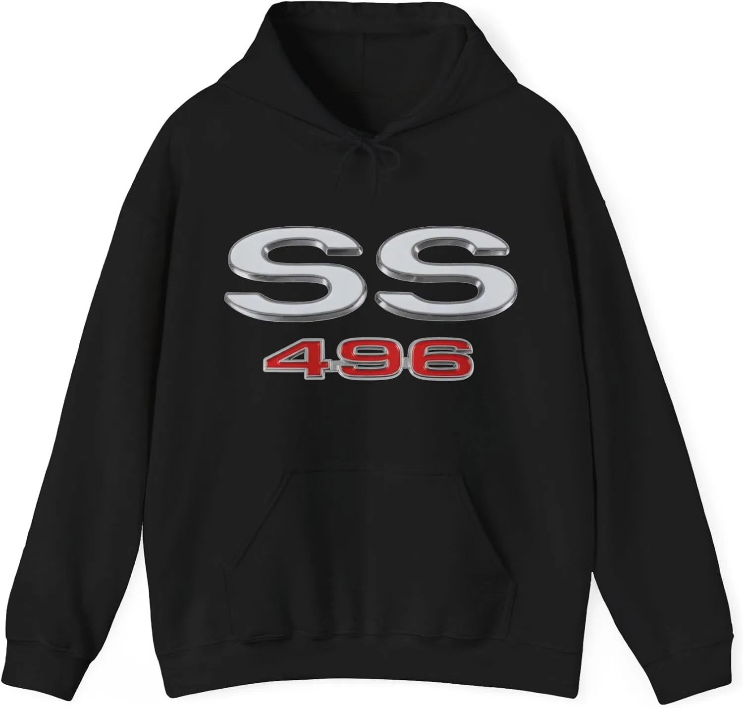 SS 496, Nova Chevelle Camaro, подарок для фаната маслкаров, худи GENERIC, черный