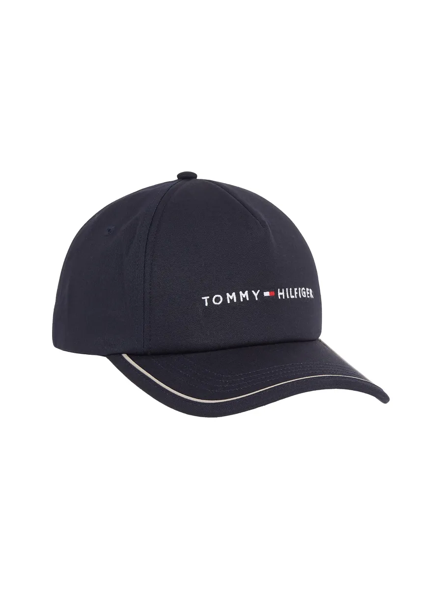

Бейсбольная кепка Tommy Hilfiger "TH SKYLINE SOFT CAP" с надписью-логотипом над козырьком, синий