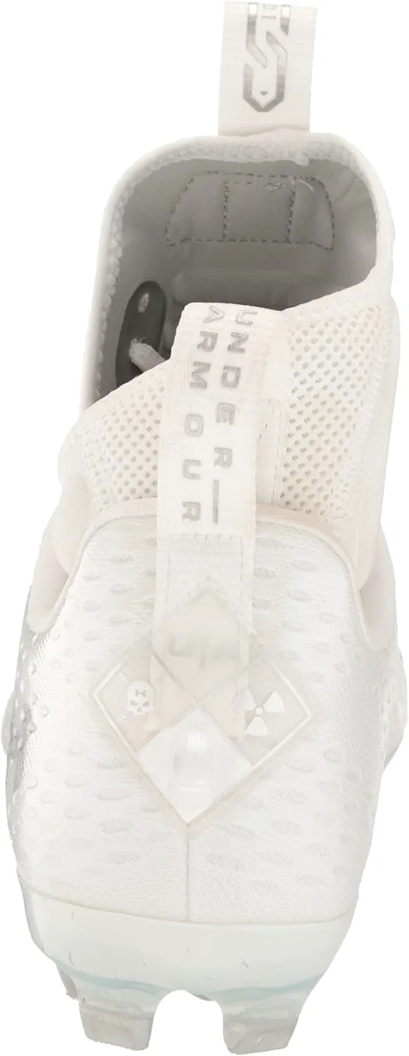 Футбольные бутсы Under Armour Men's Spotlight Lux Mc 2.0, белый/металлик серебристый — фото 2