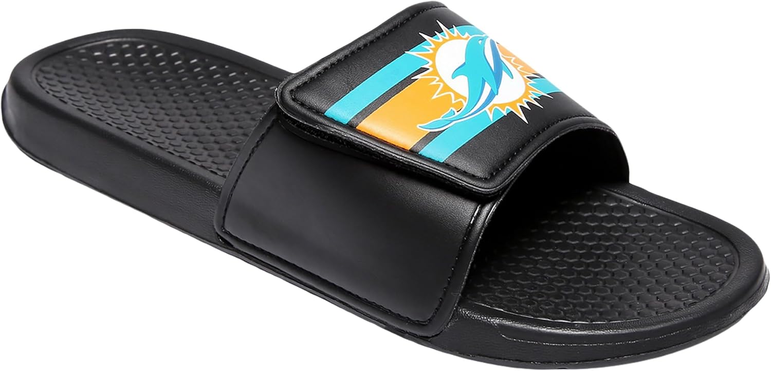 Сандалии-липучки FOCO NFL Youth Legacy Sport, Miami Dolphins 4-5 Big Kid — фото 2