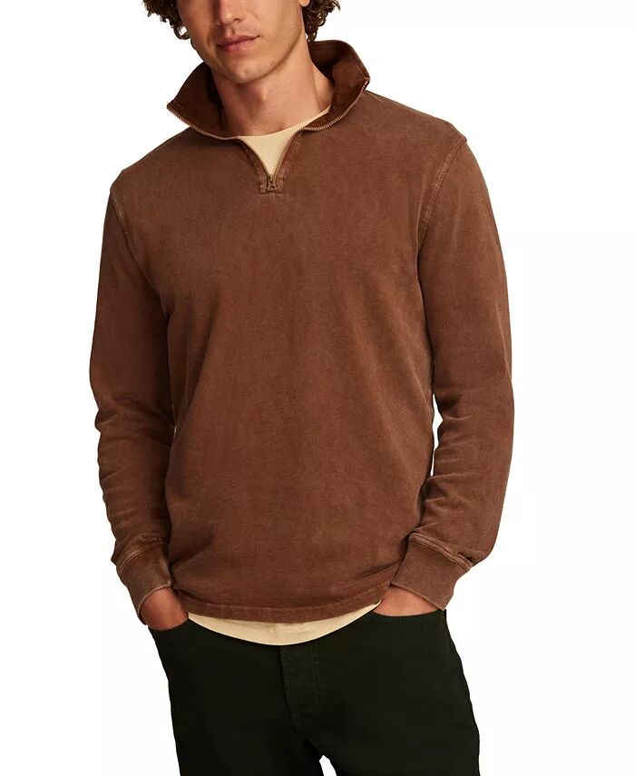

Мужская толстовка Weekend Slub Quarter Zip Lucky Brand, коричневый