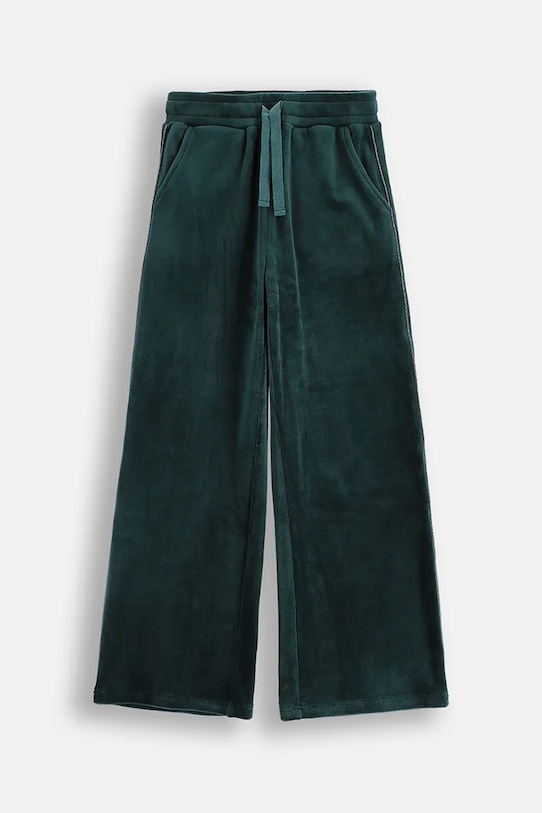 

Детские бархатные спортивные штаны Coccodrillo, зеленый