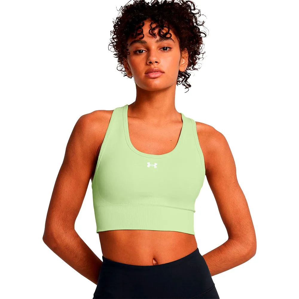 

Спортивный топ Under Armour Vanish seamless medium support, зеленый