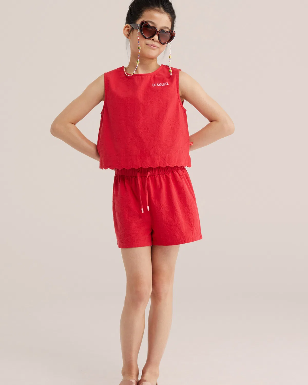 Брюки свободного кроя We Fashion, Fire Red — фото 4