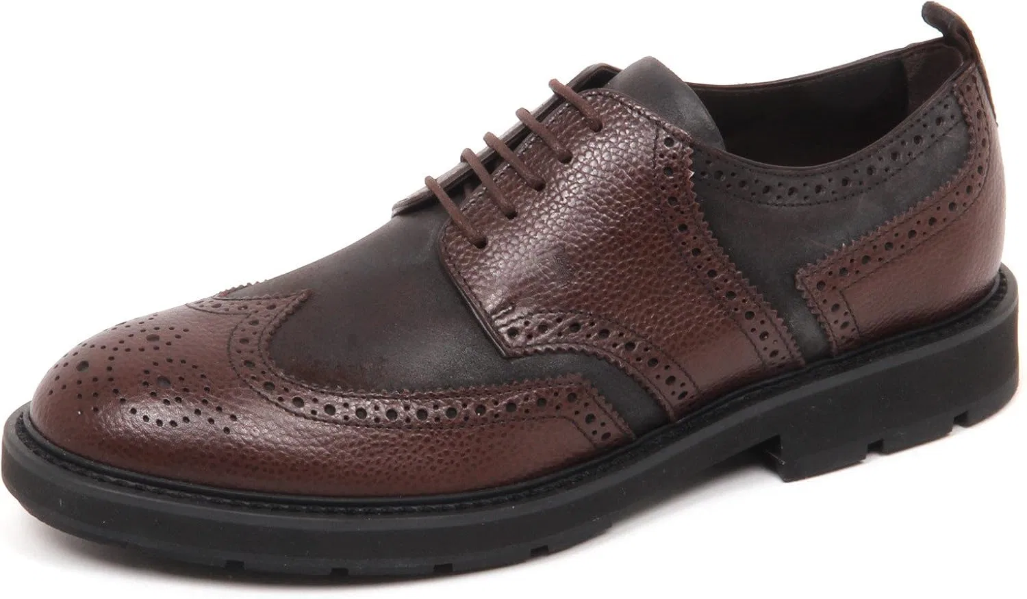 Мужские туфли Tod's E5124 Scarpa Uomo темно-коричневые Scarpe Nuovo Derby Bucature