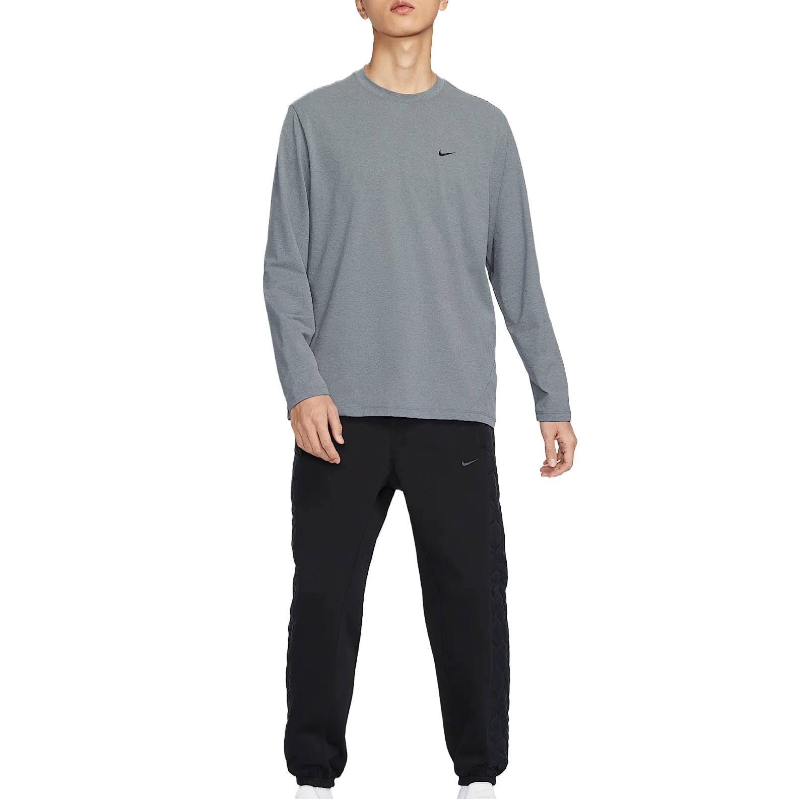 Nike Футболка IconDri-Fit мужская smoke gray/black — фото 4