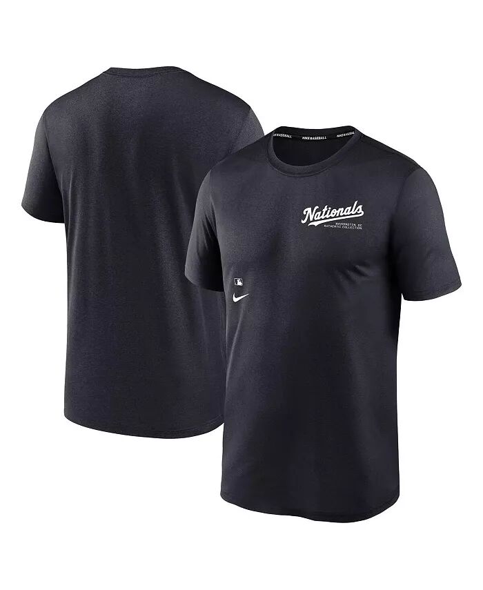 

Футболка мужская Navy Washington Nationals Authentic Collection Early Work Tri-Blend Performance Nike