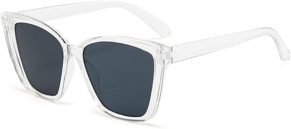 

Солнцезащитные очки «кошачий глаз» для уличной фотосъемки, реквизит для фотосессий, защита от УФ-излучения UV400, оправа, женские ретро-очки для женщин KTUCN, Transparent Gray