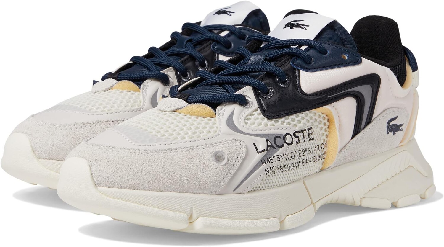 

Кроссовки L003 Neo 123 1 Lacoste, цвет Off-White/Black, Серый, Кроссовки L003 Neo 123 1 Lacoste, цвет Off-White/Black