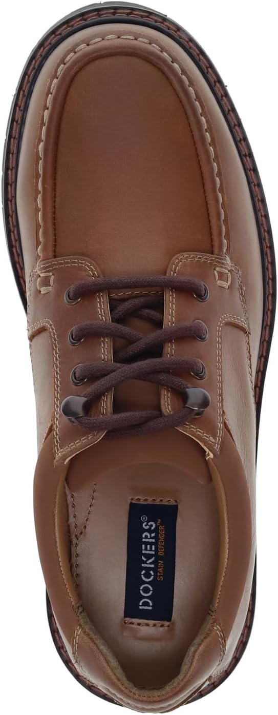 Мужские кроссовки Dockers Glacier из синтетической кожи, прочный повседневный оксфорд, Tan — фото 2