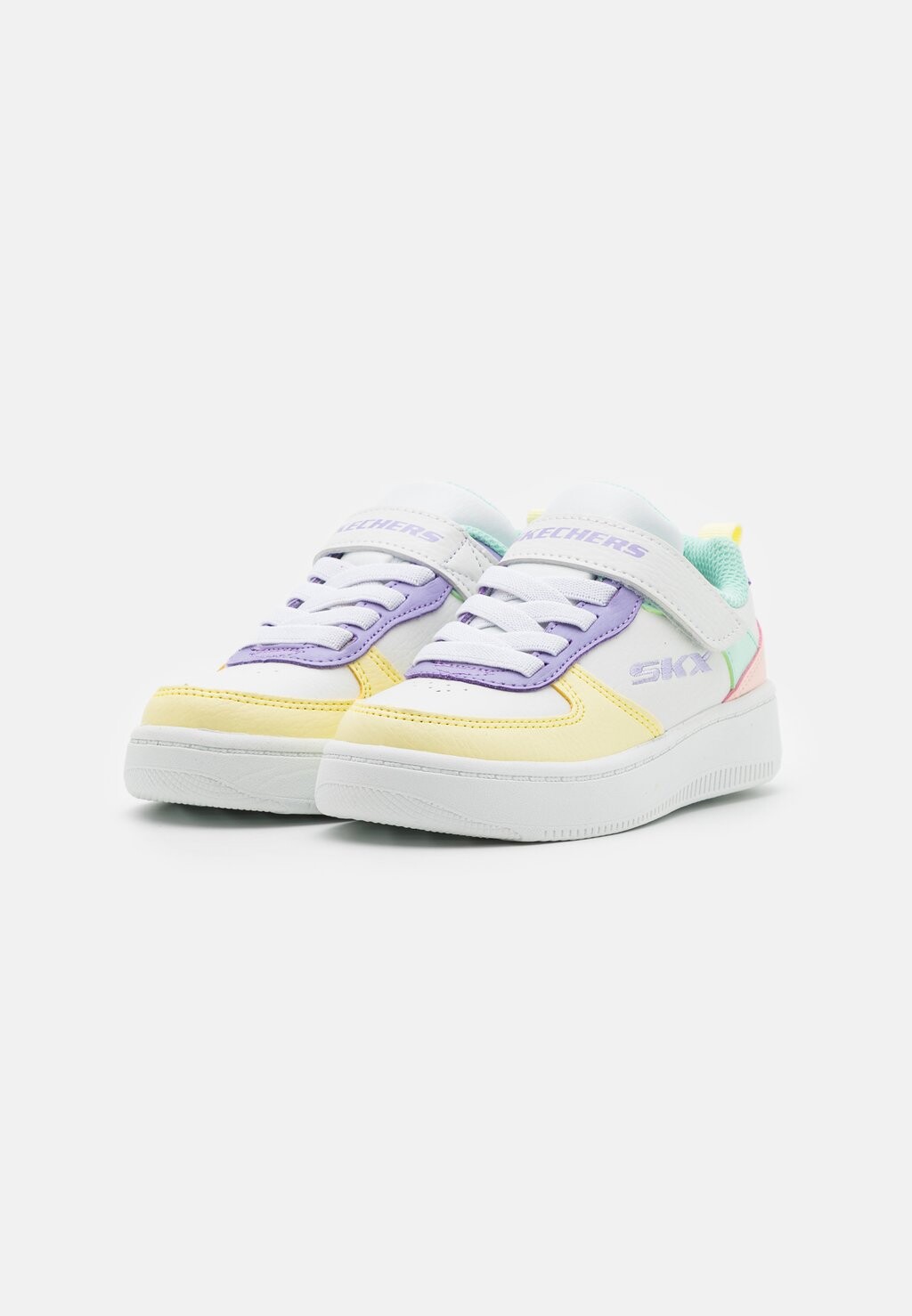 Низкие кроссовки Sport Court Skechers, цвет white/multicolor — фото 2