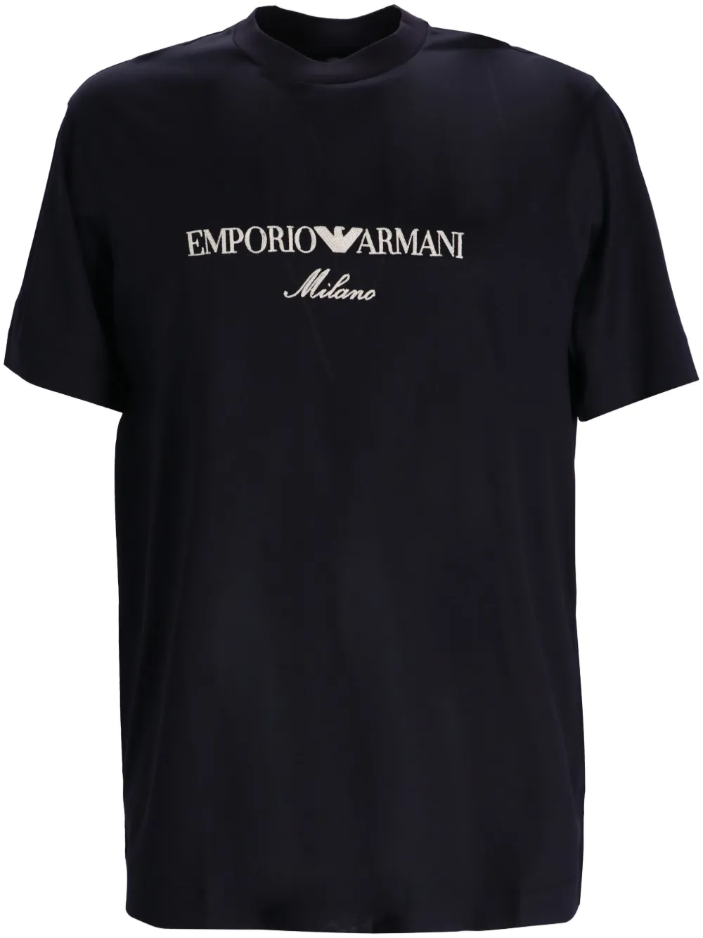 

Футболка из джерси с логотипом EMPORIO ARMANI, черный