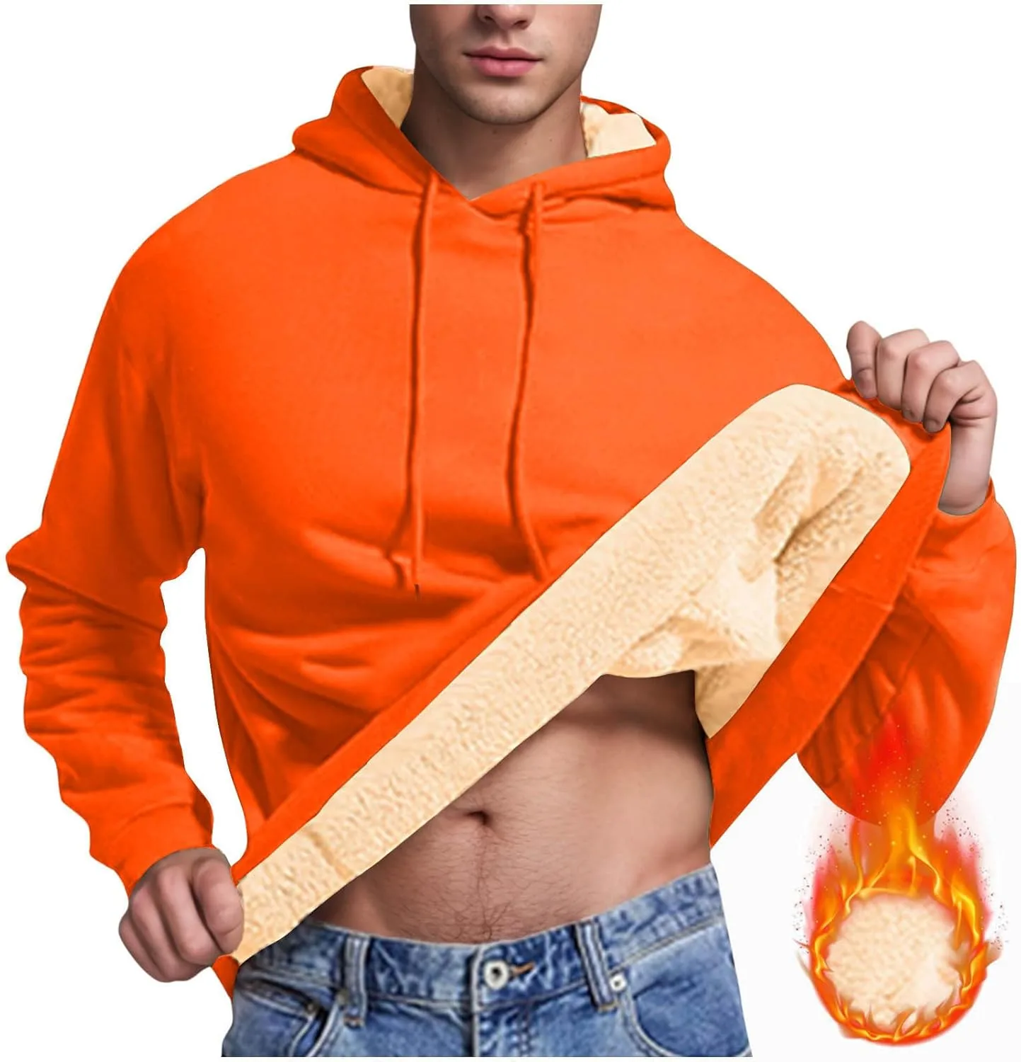 

Толстовка с капюшоном Sherpa Lined, мужская, утепленная флисом